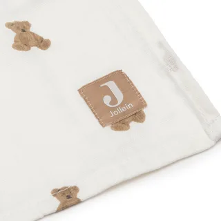 Hydrofiele Doek Large 115x115cm Mini Teddy Bear (2pack) fra Jollein i Flerfarvet – produktbillede 2 af 2