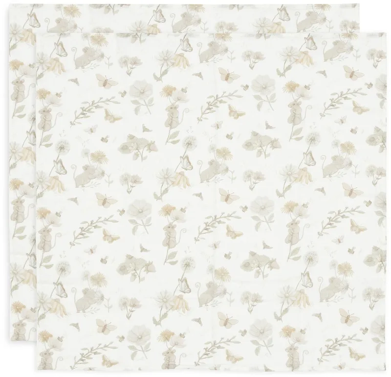 Hydrofiele Doek Small 70x70cm (2pack) de Jollein en Dreamy Mouse – photo produit