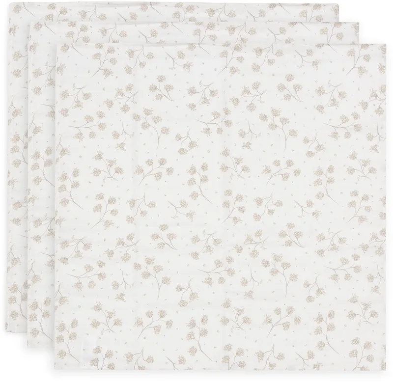 Hydrofiele Doek Small - 70x70cm - 3 Stuks de Jollein en Leafy Dreams – photo produit