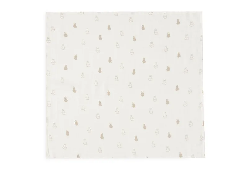 Hydrofiele Doek Small 70x70cm (3pack) de Jollein en Happy Miffy Nougat – photo produit 2 sur 3