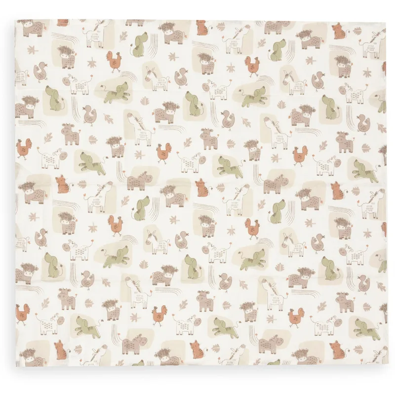 Hydrofiele Doek Small 70x70cm Barn Buddies (3pack) by Jollein in Multicolour – product photo 3 of 4