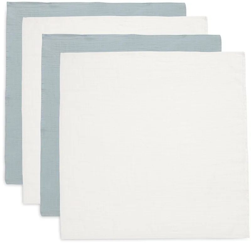 Hydrofiele Doek Small 70x70cm Sea Green/Ivory (4pack) de Jollein en Sea Green – photo produit