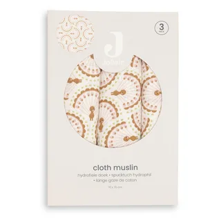 Hydrofiele Doek Small 70x70cm Soft Plumes (3pack) by Jollein in Multicolour – product photo 4 of 4