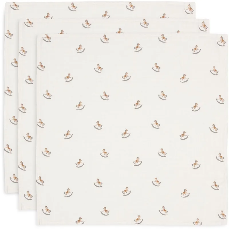 Hydrofiele Doek Small 70x70cm -Spuugdoekjes - Zacht Katoen - 3 Stuks by Jollein in Nostalgic Ride – product photo
