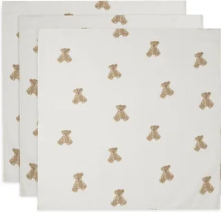 Hydrofiele Doek Small 70x70cm Teddy Bear - 3 Stuks van Jollein in Meerkleurig – productfoto 1 van 4
