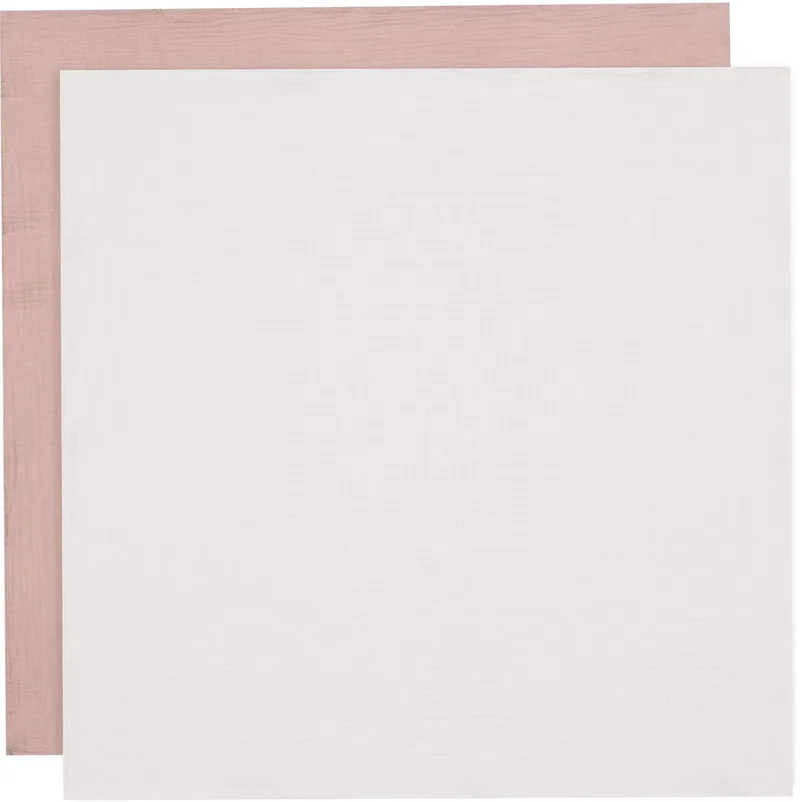 Hydrofiele Doek Small 70x70cm Wild Rose/Ivory (4pack) van Jollein in Wild Rose – productfoto