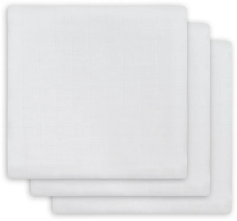Hydrofiele Doek Small 70x70cm Wit (3pack) van Jollein in Wit – productfoto