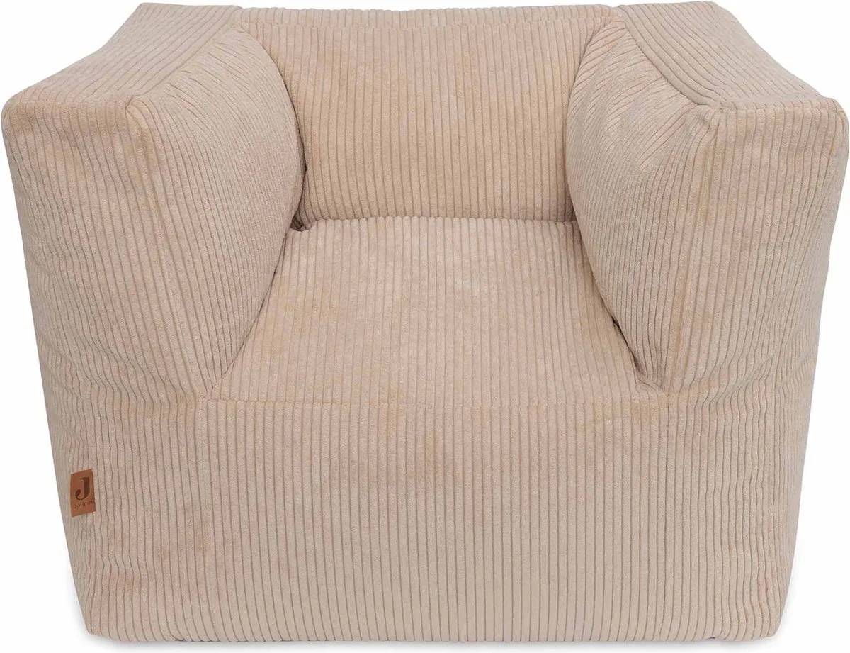 Kinderfauteuil - Corduroy - Natural - Kinder Zitzak - 1 t/m 4 jaar van Jollein in Corduroy Natural – productfoto
