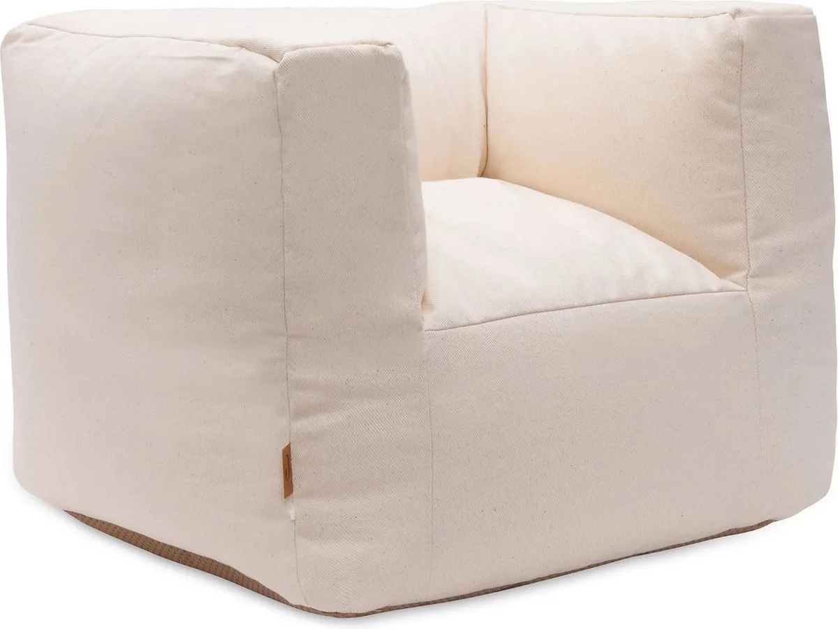 Kinderfauteuil Twill van Jollein in Naturel – productfoto