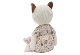 Knuffel Kat - Jill - Gebreid - Knuffepop by Jollein in Animal Friends – product photo 3 of 4