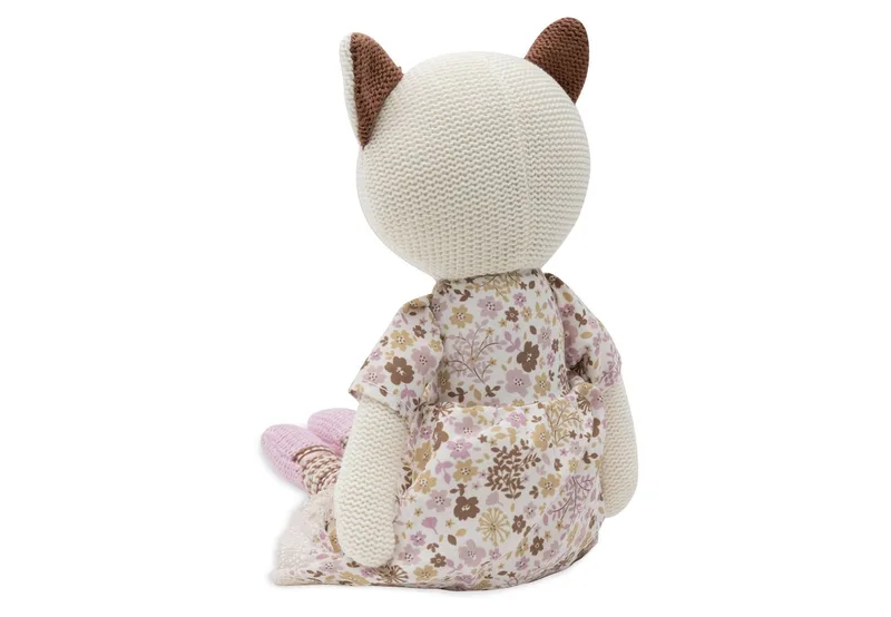 Knuffel Kat - Jill - Gebreid - Knuffepop by Jollein in Animal Friends – product photo 3 of 4