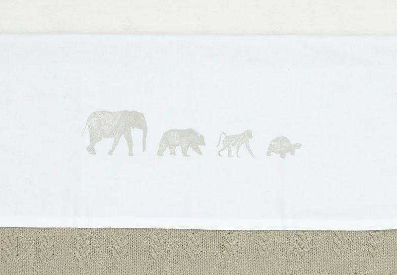 Laken Ledikant Jollein 120x150 Animals Olive Green by Jollein – product photo