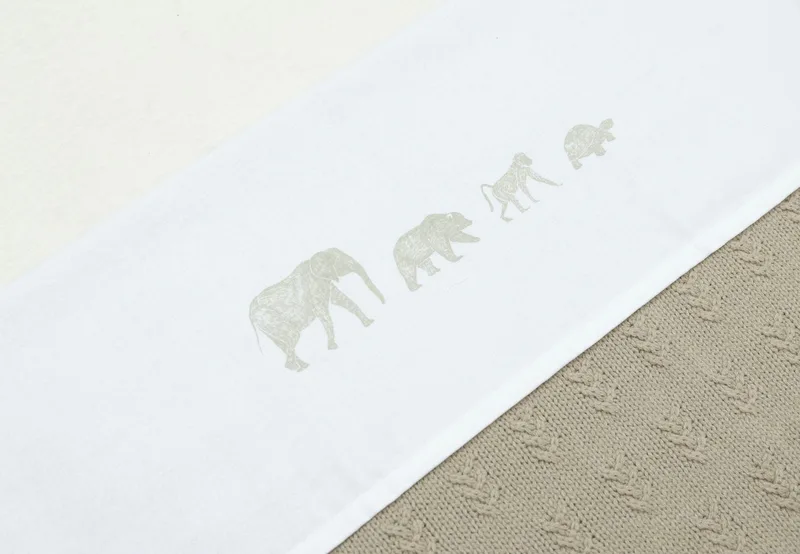Laken Ledikant Jollein 120x150 Animals Olive Green by Jollein – product photo 2 of 3