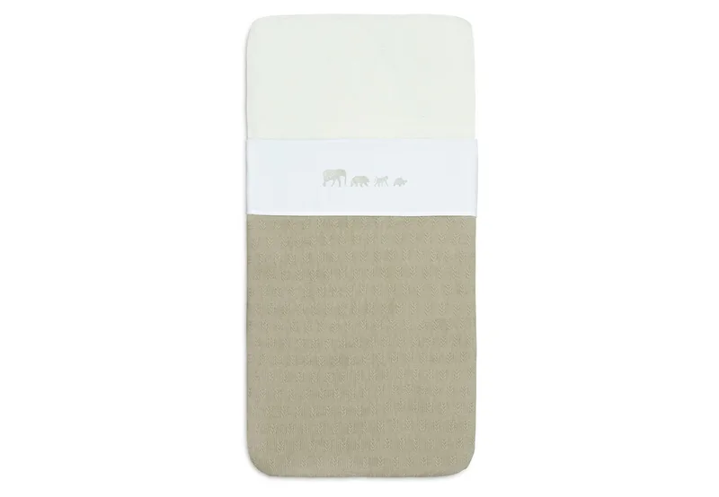 Laken Ledikant Jollein 120x150 Animals Olive Green by Jollein – product photo 3 of 3