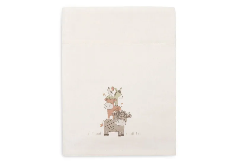 Laken Wieg 75x100cm Barn Buddies by Jollein in Multicolour – product photo 2 of 4