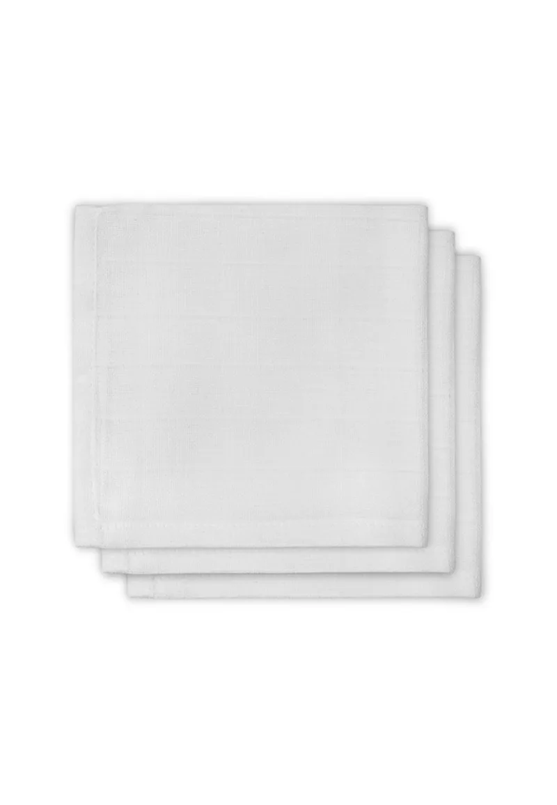 Monddoekje Hydrofiel Wit (3pack) by Jollein in White – product photo