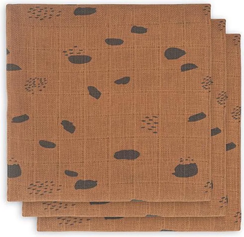 Monddoekjes Hydrofiel | Spot | 3 pack de Jollein en Caramel – photo produit