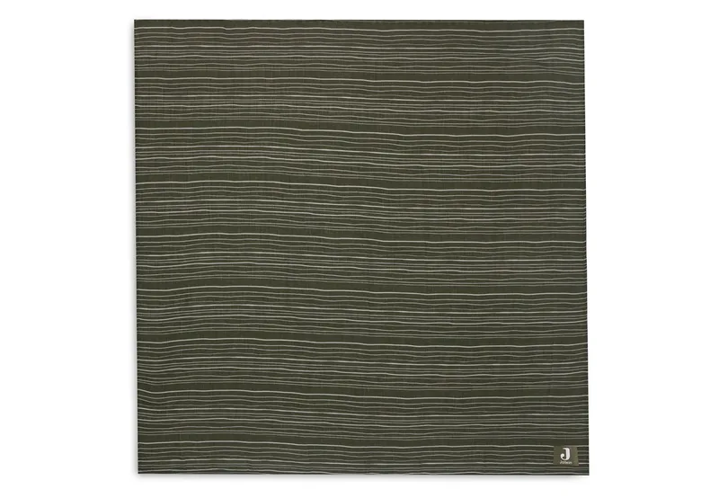 Multidoek Jollein Hydrofiel Stripe Leaf Green fra Jollein – produktbillede
