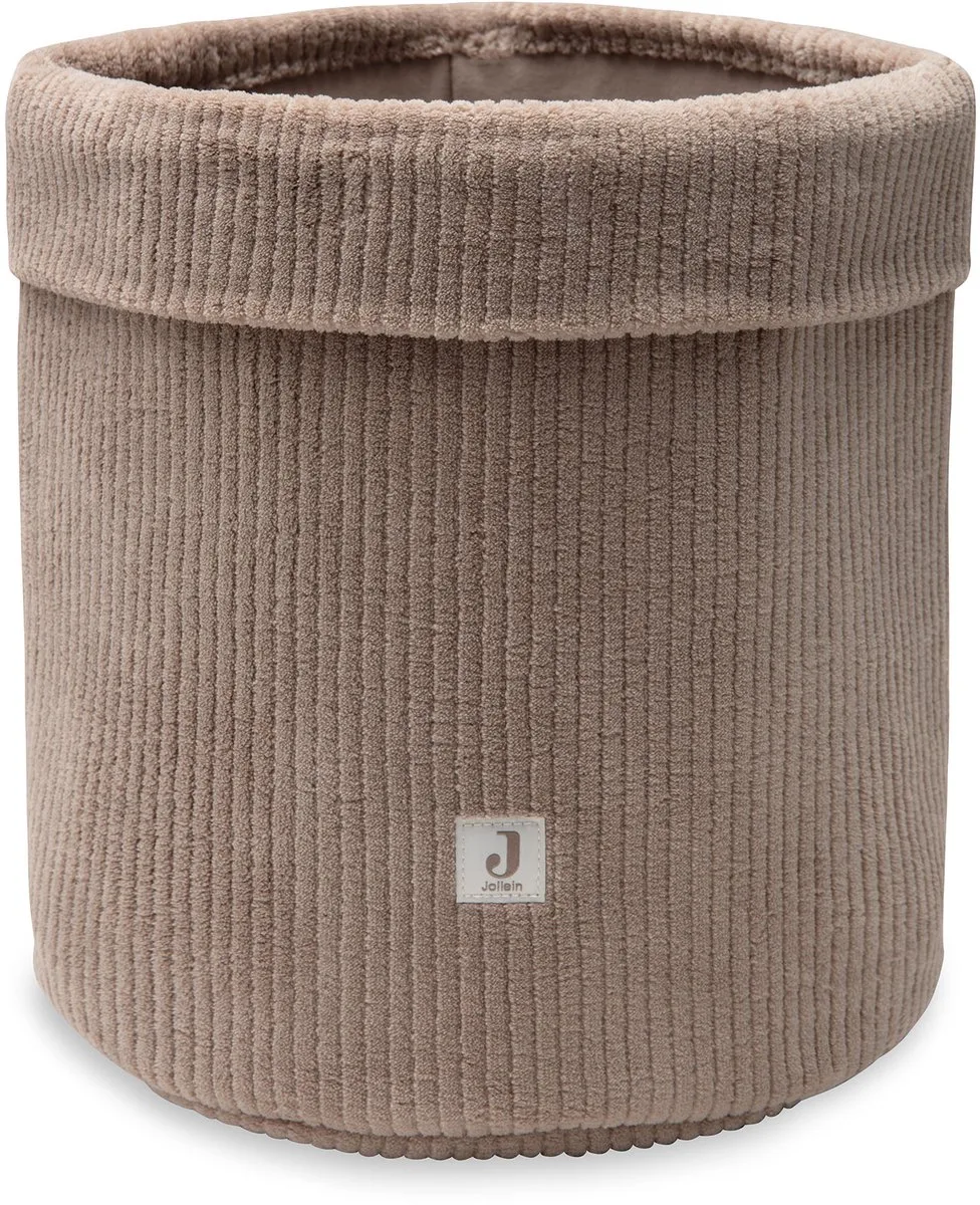 Opbergmand - 14x18cm - Cloudy Rib von Jollein in Milky Coffee – Produktfoto