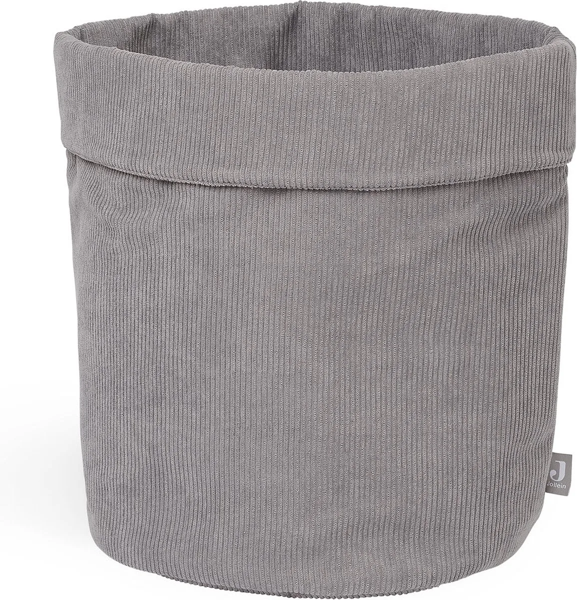 Opbergmand Corduroy van Jollein in Storm Grey – productfoto