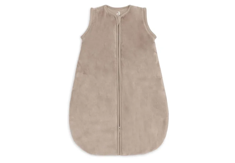 Slaapzak Baby met Afritsbare Mouw Rond 60cm - Milky Coffee fra Jollein i Velvet Milky Coffee – produktbillede 3 af 4