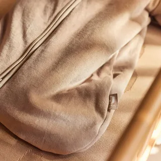 Slaapzak Baby Mouwloos 110cm - Velvet - Milky Coffee van Jollein in Velvet Milky Coffee – productfoto 2 van 4