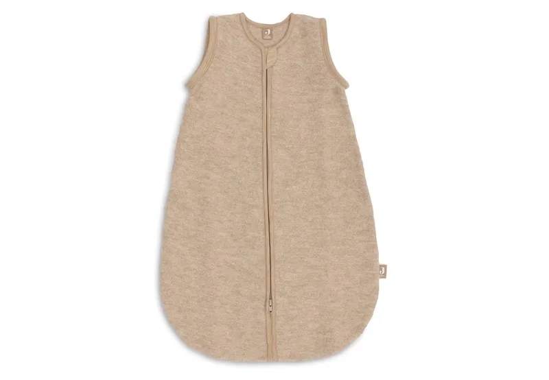 Slaapzak met afr. mouw Rond 60cm Merino Wol Felted de Jollein en Naturel – photo produit 3 sur 4