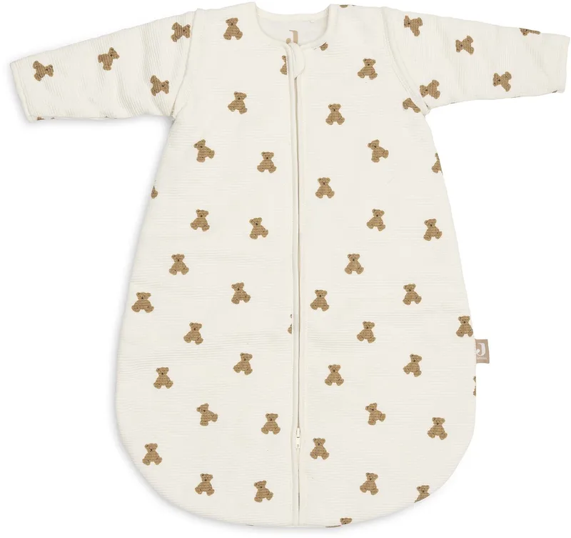 Slaapzak met afr. mouw Rond 60cm Mini Teddy Bear L.Waffle van Jollein in Meerkleurig – productfoto