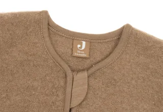 Slaapzak met afr. mouw Rond 90cm Merino Wol Felted Dark Haze von Jollein in Dark Hazel – Produktfoto 4 von 4