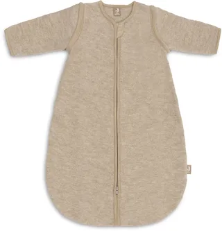 Slaapzak met afr. mouw Rond 90cm Merino Wol Felted fra Jollein i Natur – produktbillede 1 af 4