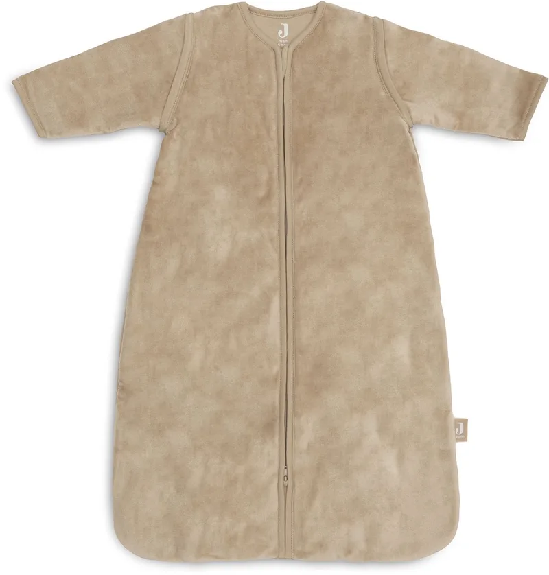 Slaapzak met afritsbare mouw 70cm Velvet van Jollein in Hazel – productfoto