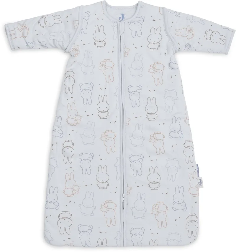 Slaapzak met afritsbare mouw 90cm Miffy Moments van Jollein in Cloudy Blue – productfoto