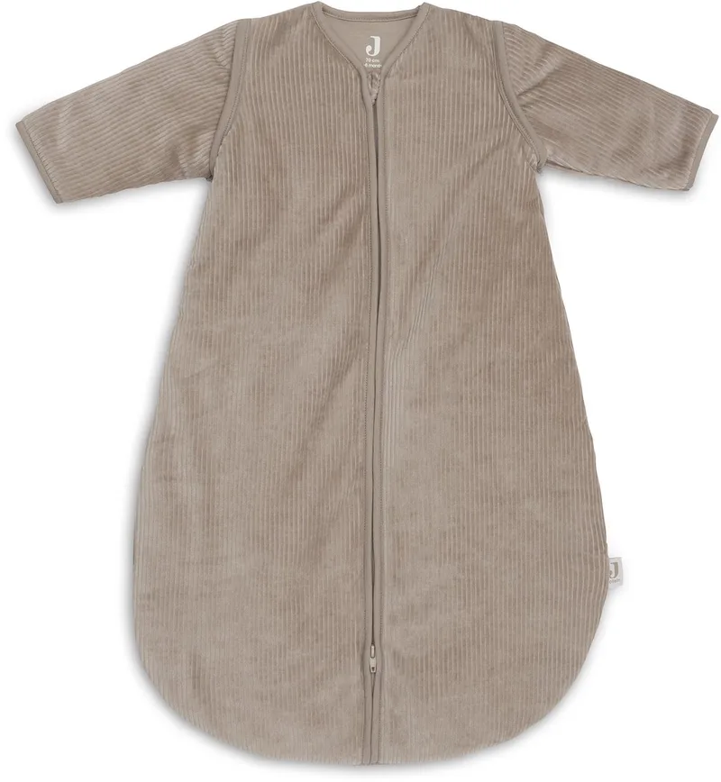 Slaapzak met afritsbare mouw Rond 70cm Rib by Jollein in Milky Coffee – product photo