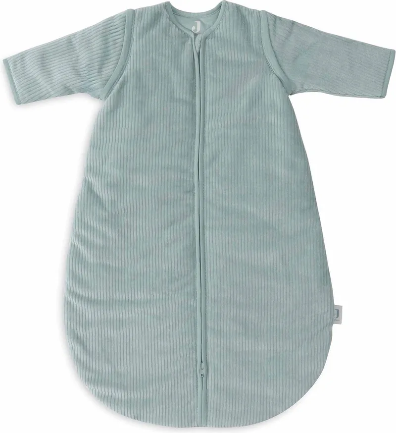 Slaapzak met afritsbare mouw Rond 70cm Rib by Jollein in Sea Green – product photo