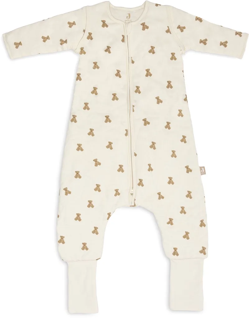 Slaapzak met voeten en afrits. mouw 104/110cm M. Teddy Bear de Jollein en Multicolore – photo produit