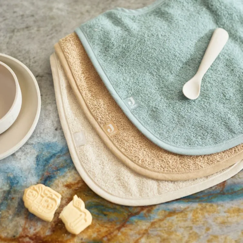 Slab Badstof Sea Green/Nougat/Biscuit (3pack) by Jollein in Sea Green, Biscuit, Nougat – product photo 2 of 2