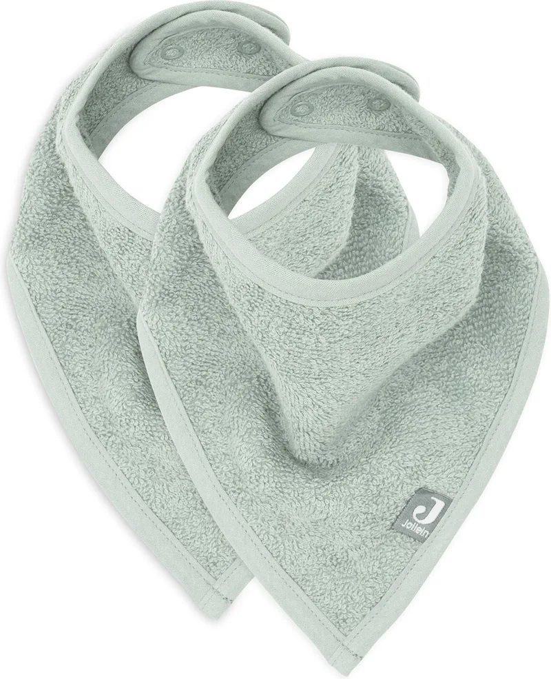Slab Bandana Ash Green (2pack) by Jollein in Do not bleach – product photo