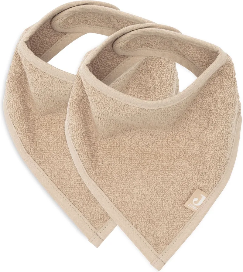 Slab Bandana Biscuit (2pack) van Jollein in Do not bleach – productfoto