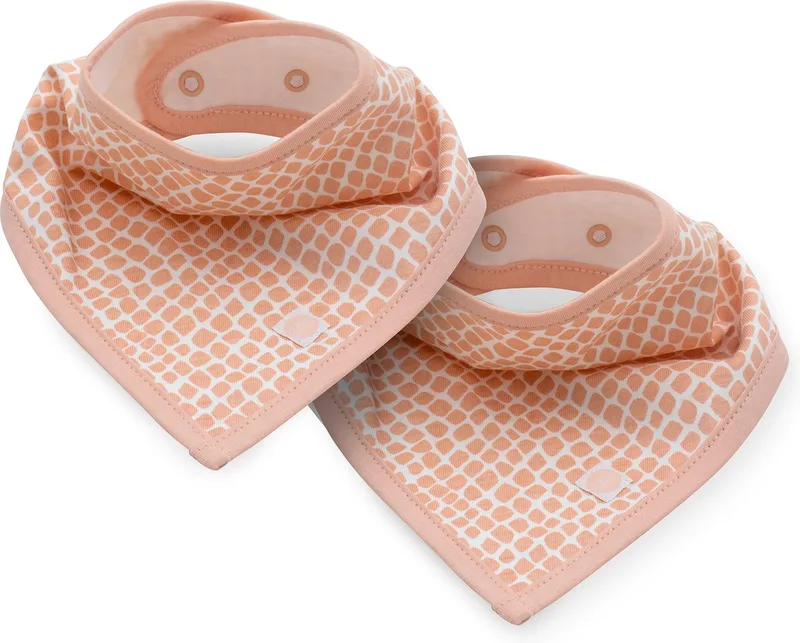 Slab Bandana Snake - Pale - 2 Stuks van Jollein in Roze – productfoto