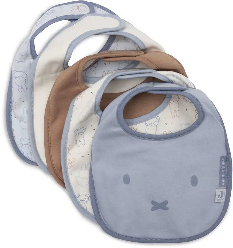 Slab Jersey Waterproof Miffy Moments Cloudy (5pack) by Jollein in Blue – product photo