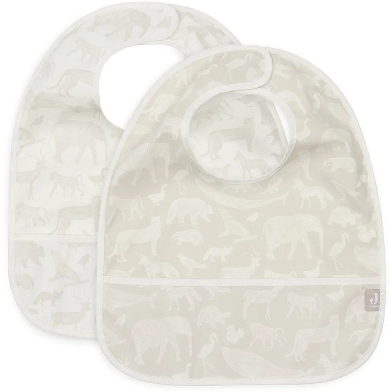 Slab Waterproof (2pack) fra Jollein i Animals Nougat – produktbillede