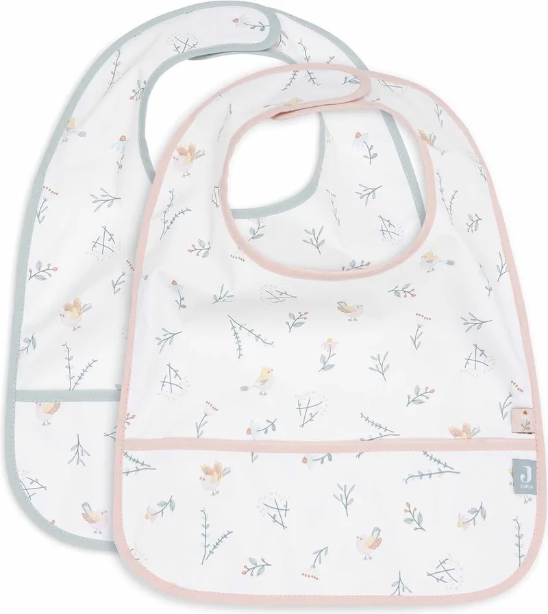 Slab Waterproof (2pack) fra Jollein i Lovely Birds – produktbillede