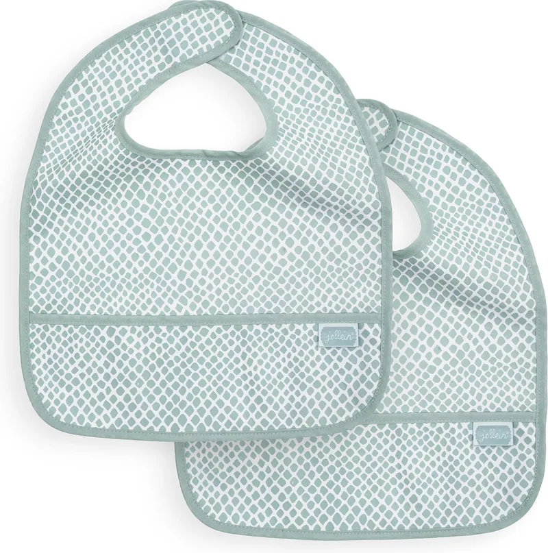 Slab Waterproof (2pack) by Jollein in Snake Soft Green – product photo