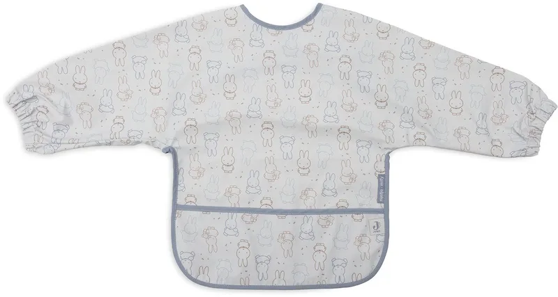 Slab Waterproof met Mouw Miffy Moments Cloudy fra Jollein i Blå – produktbillede