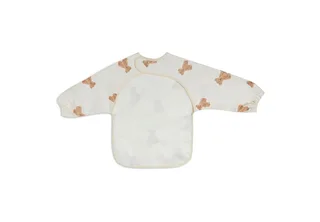Slab Waterproof met mouw - Polyester - Polyurethaan - Slabbetjes Baby - 40 cm de Jollein en Teddy Bear – photo produit 3 sur 4