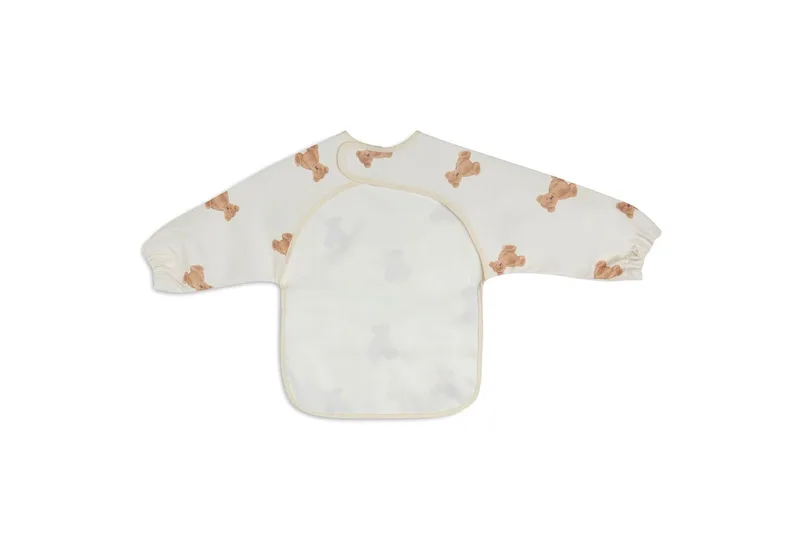 Slab Waterproof met mouw - Polyester - Polyurethaan - Slabbetjes Baby - 40 cm de Jollein en Teddy Bear – photo produit 3 sur 4