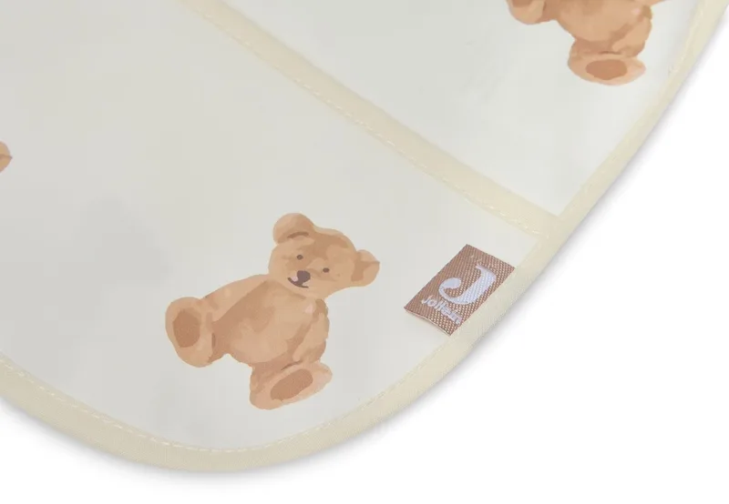 Slab Waterproof met mouw - Polyester - Polyurethaan - Slabbetjes Baby - 40 cm de Jollein en Teddy Bear – photo produit 2 sur 4