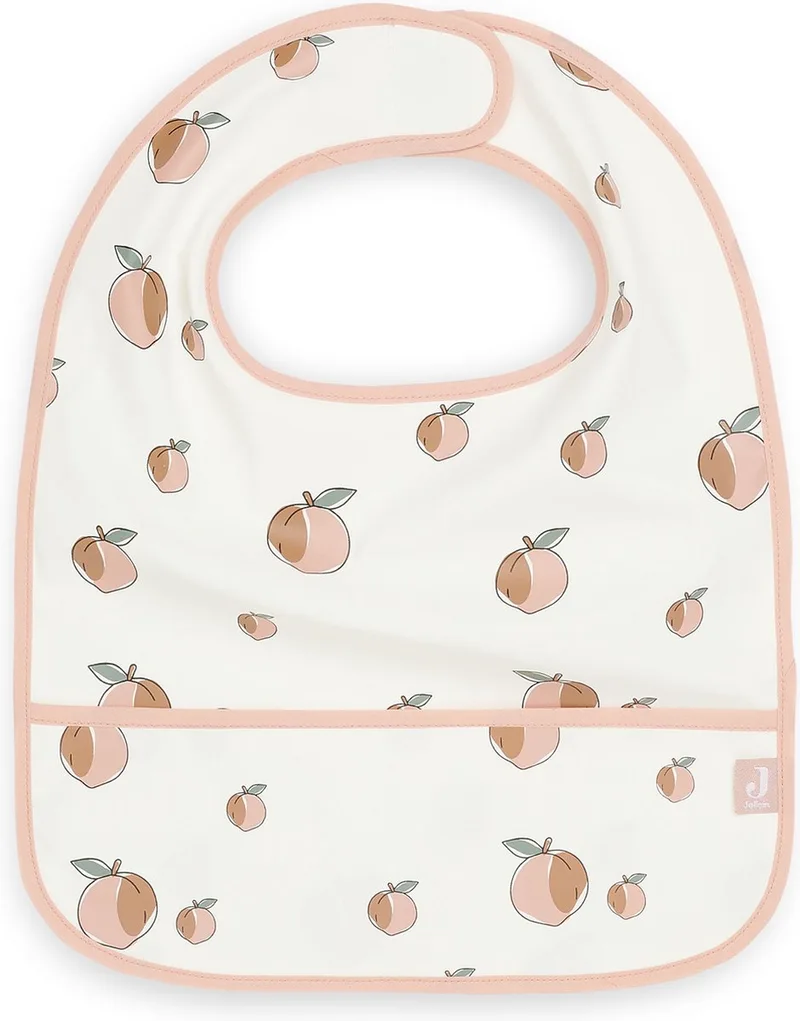 Slab Waterproof (Peach) - Polyester - Polyurethaan - Slabbetjes Baby - 2 Stuks - 40 cm by Jollein in Multicolour – product photo