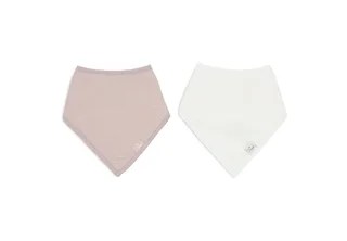 Slabber Bandana Jollein Hydrofiel Wild Rose/Oatmeal 2 -pack de Jollein – photo produit 2 sur 4