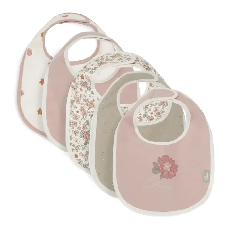 slabbetjes 5 pack - Retro flowers by Jollein – product photo
